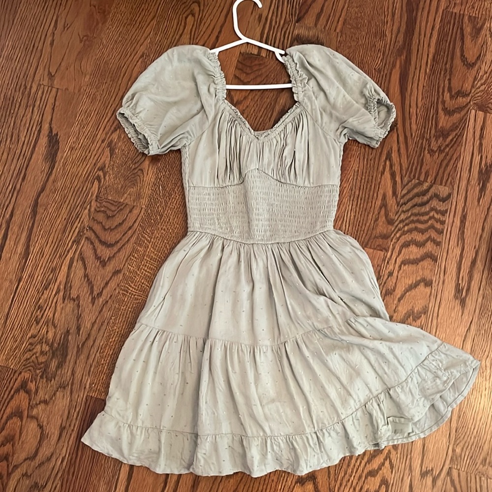 Green Hollister dress with built-in shorts and pockets